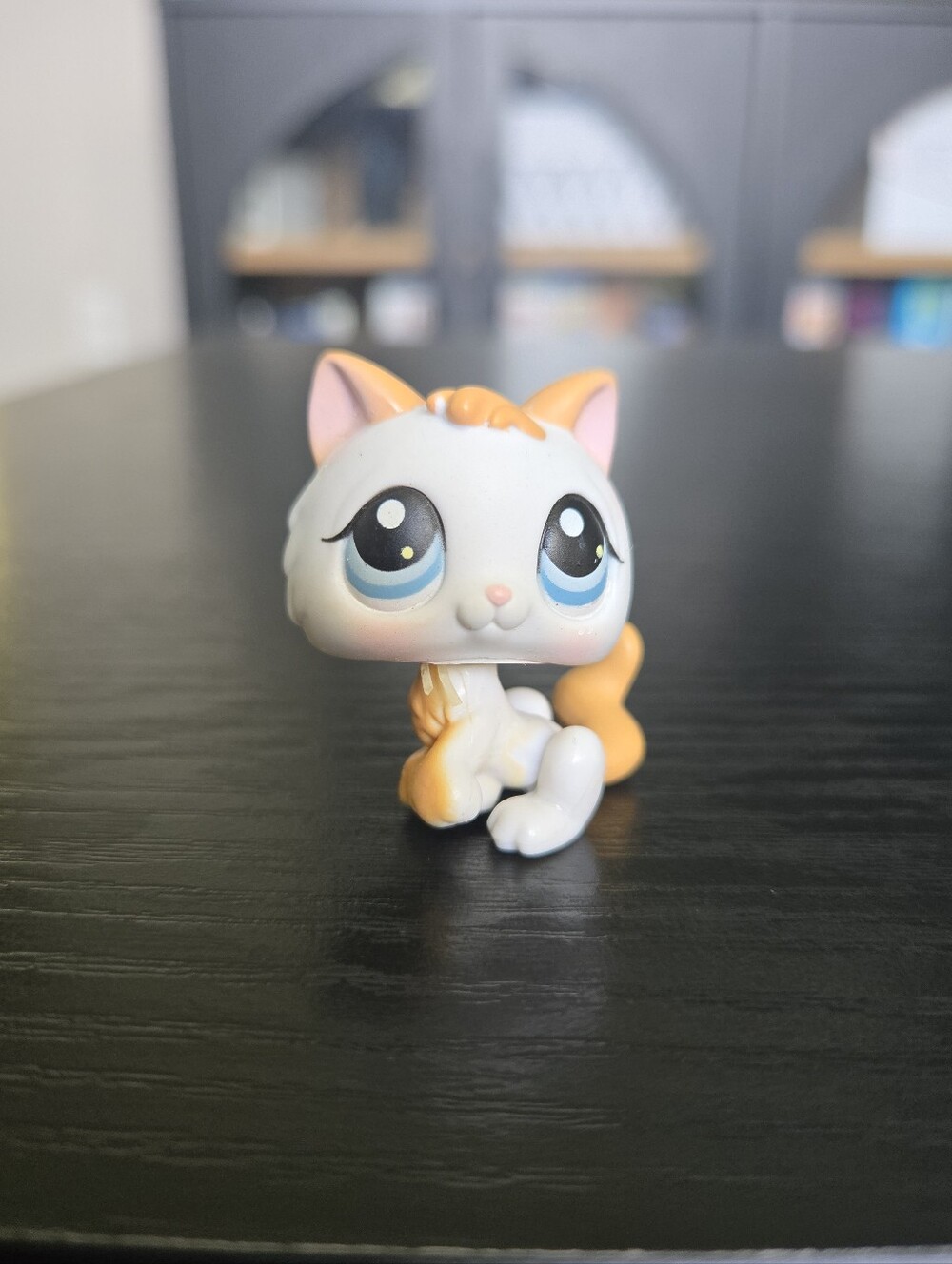 Littlest Pet Shop Kitten #134 Orange & White Cat Hasbro Collectibles Lps